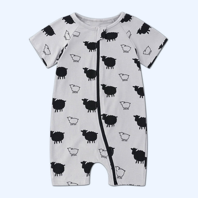 Short sleeve one online piece pajamas baby
