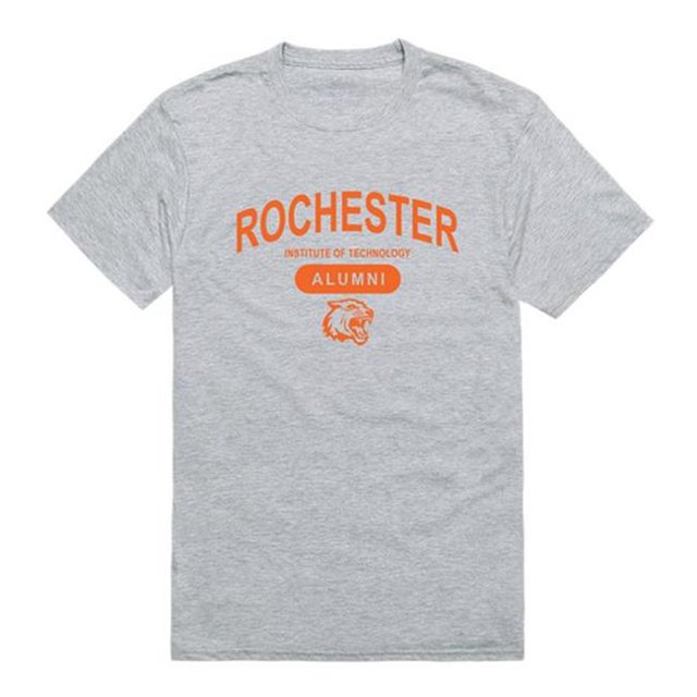 W Republic 559-370-HGY-04 T-Shirt pour Hommes Rochester Rit Tigers Alumni, Gris Chiné - Extra Grand