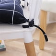 thumbnail image 4 of Chair Cushion Pad - Seat Cushion - Plaid Pattern - Dining Kitchen Office Chair Seat Cushion with Ties - Durable Pearl Cotton - Thick Comfy Poly Fill - Indoor Use - 16x16 in, 4 of 5