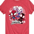 thumbnail image 3 of Marvel Spider-Man And His Amazing Friends - Spidey Friends Stickers - Toddler And Youth Short Sleeve Tee, 3 of 5