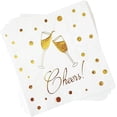 thumbnail image 1 of Elegante Servilleta de 3 Capas para Bodas, Compromisos, Bebidas y Postres. Servilletas Cheers Perfectas para Fiestas, Festivales y Eventos (100)., 1 of 10