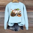 thumbnail image 1 of TINZ T-Shirt à Manches Longues Col Rond Imprimé Chandail en Molleton Court pour Femmes Grande Taille Léger à Capuche Zippée, 1 of 3