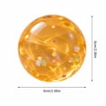 thumbnail image 2 of Coconut Oil Squishy with shiny flower and star sequins, Coconut Oil Slow Rising Squeeze Stress Ball Clear Jelly Bubblegum Texture Coconut Oil Squishy Toy,Orange, 2 of 4