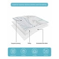 thumbnail image 5 of Quilts Twin Size Bedding Set, Blue Aqua Grey Coastal Lightweight Quilted Comforter, Summer Beach Coral Shell Starfish Soft Reversible Bedspread Coverlet with Pillow Covers for All Season, 68" x 86", 5 of 7