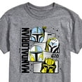 thumbnail image 3 of Star Wars - The Mandalorian Mando Helmet Grid - Men's Short Sleeve Graphic T-Shirt, 3 of 5
