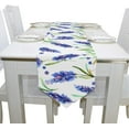 thumbnail image 4 of ColourLife Table Runner Delicate Lavender Flowers Washable Table Cloth Runner for Holiday Home Wedding Table Top Decoration 13x70 Inches, 4 of 5