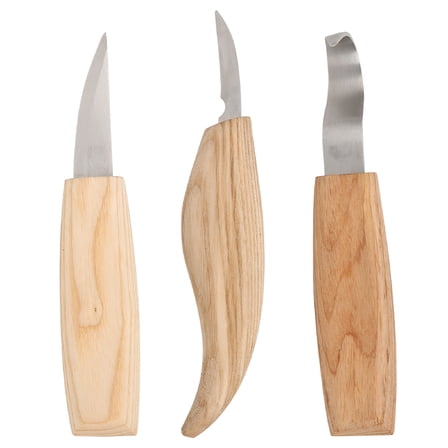 FACEGA 3PCS Wood Carving Knife Kit Woodworking Whittling Cutter Hook Knife Hand Tool