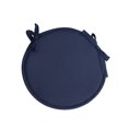 thumbnail image 1 of Cateissary Cojín de algodón para silla de bistró con lazos: para máxima comodidad y estilo Cojín para silla de bistró Decoración del hogar azul oscuro, 1 of 6