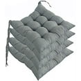 thumbnail image 4 of Nvzi Set of 4 Indoor/Outdoor Chair Cushion, Cotton Chair Pads Square, Cushions for Wicker Chair Seat, for Rocking, Dining, Patio, Camping, Kitchen Chairs (40X40cm),Purple, 4 of 4
