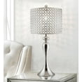 thumbnail image 5 of 26.5" Polished Nickel Table Lamp w/ Genuine Crystal Bead Shade, 5 of 5