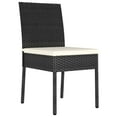 thumbnail image 3 of vidaXL Patio Dining Chairs 4 pcs Poly Rattan Gray, 3 of 17
