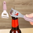 thumbnail image 2 of Cocina Multifuncional de Acero Inoxidable Peeler, Removedor de Piel de Frutas y Verduras de Doble Propósito y Abrebotellas, Herramienta Accesorio de Preparación Diaria de Cocina para el Hogar, 2 of 7