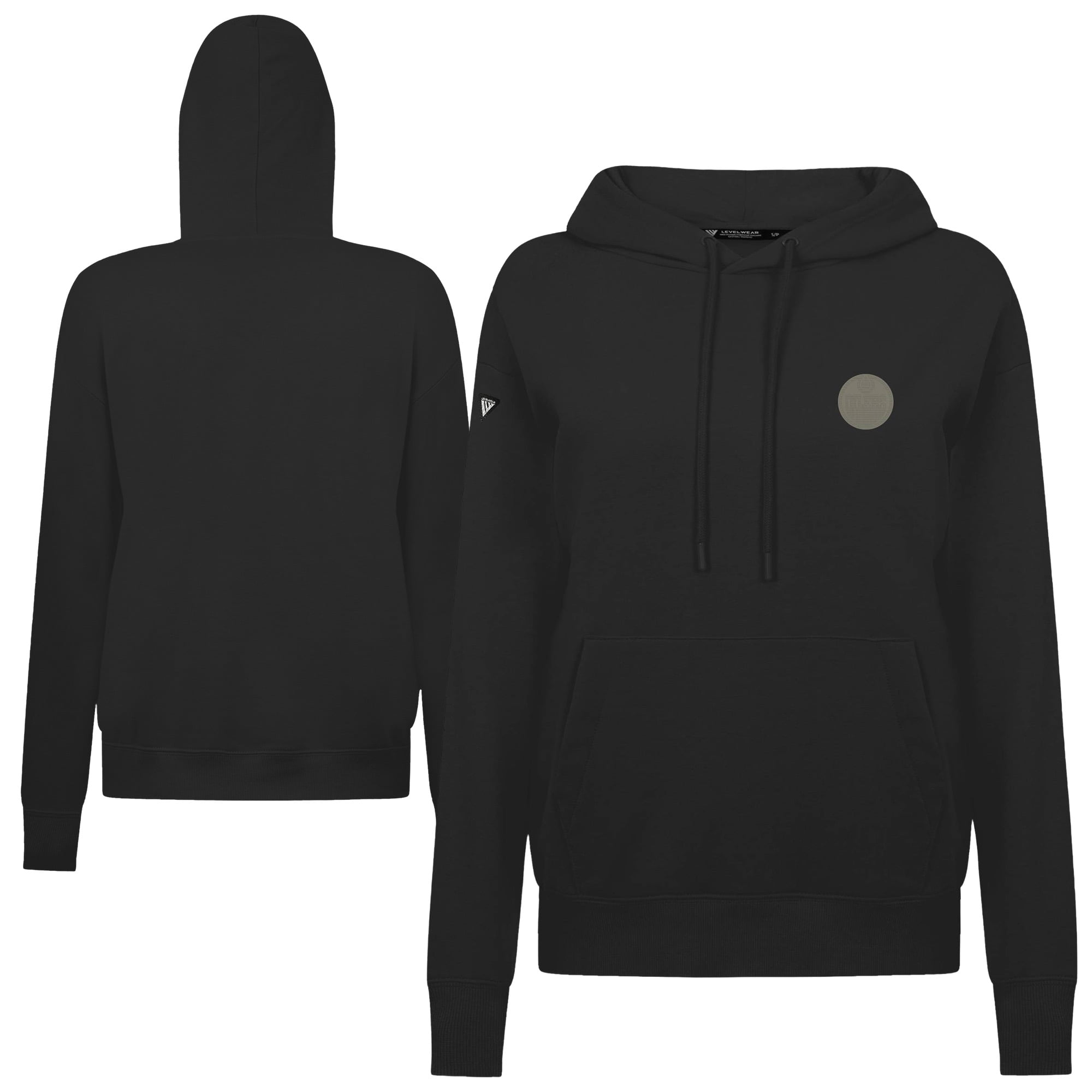 Women's Levelwear Black Edmonton Oilers Adorn Copper Hoodie