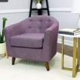 thumbnail image 2 of Fox Hill Trading Marissa Accent Chair, Plum Purple, 2 of 6