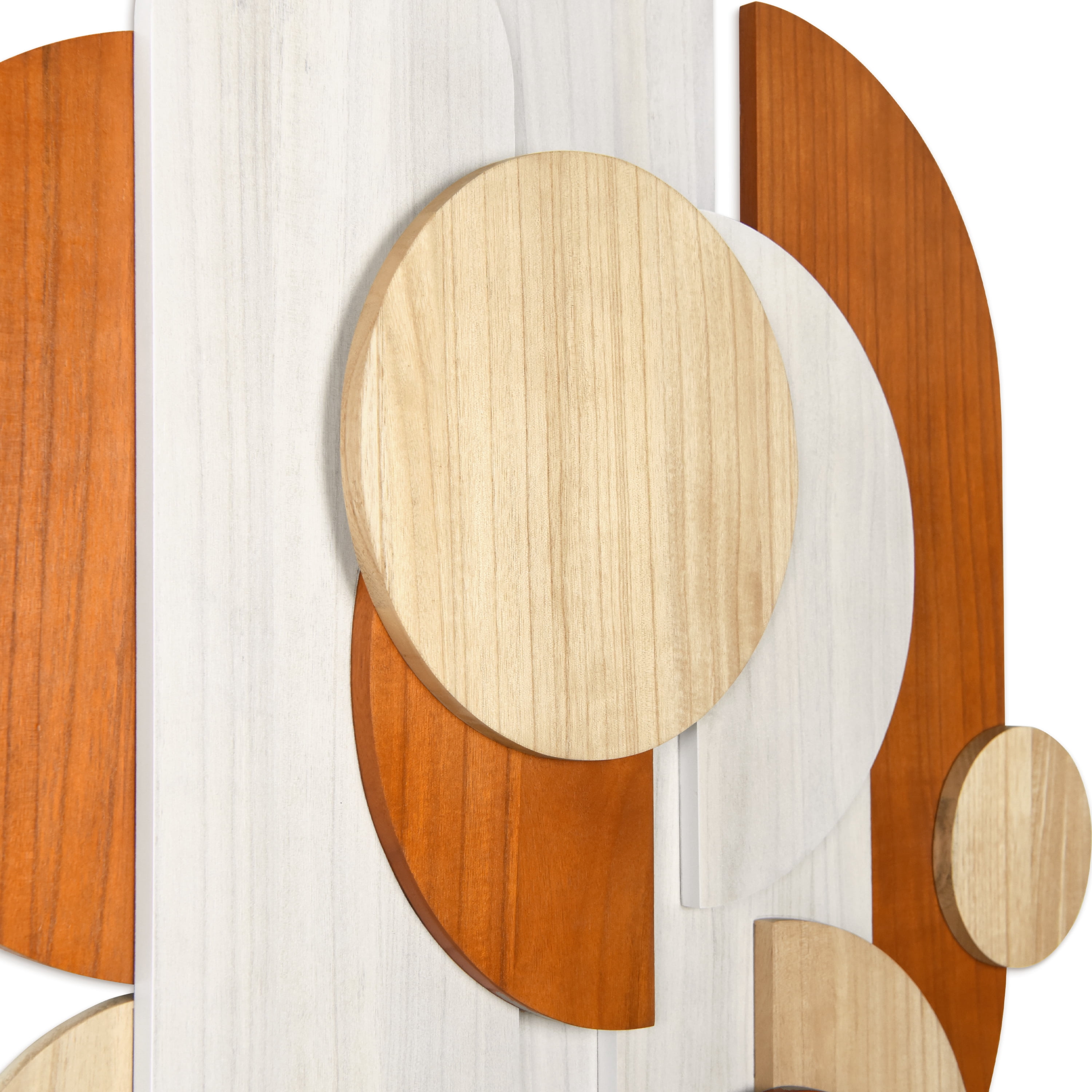 "Cinnamon Dreamscape I" Hand Made Dimensional Solid Paulownia Wood Abstracts Wall Art