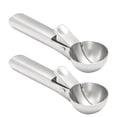thumbnail image 1 of Shisuyan 2pcs Stainless Steel Ice Cream Scoops Fruit Scoops Fruit Scooper for Home Use, 1 of 8