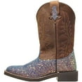 thumbnail image 2 of Smoky Mountain Western Boots Girls Ariel Leather Glitter Pastel 3077C, 2 of 6