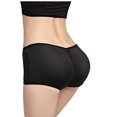 thumbnail image 4 of Low-Rise Lift the Hip Back Butt Booster Padded Panties, Removable foam pads, Hip Enhancer Shaper Underwear-M-Black, 4 of 5