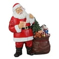 thumbnail image 4 of Figuras navideñas de Papá Noel de resina, estatua de Papá Noel, figura artesanal de Papá Noel para Estilo F, 4 of 9