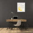 thumbnail image 3 of CAD Designs 12x14 White Modern Wood Framed Museum Art Print Titled - To the Moon and Back, 3 of 4