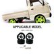thumbnail image 5 of Llantas de plástico Vogacara 4 Uds 1/10 neumáticos para D12 todoterreno accesorios duraderos para coche RC, 5 of 6