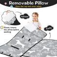 thumbnail image 3 of Terrier Dog Silhouette Dog and Flower Floral Toddler Nap Mats for Kids Preschool,Sleeping Mat Bag or Kids,Toddler Sleeping Bag,Toddler Nap Mat or Daycare, 3 of 6