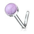 thumbnail image 4 of Vis de Bague Nasale Opal 20G Acier Chirurgical, 4 of 8