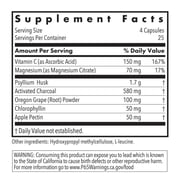 ARG GastroCleanse - Digestive Cleanse Supplement - Psyllium Fiber & Activated Charcoal Blend - Gut & Colon Support - Vegetarian - 25 Servings - 100 Capsules