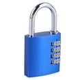 thumbnail image 4 of Candado de combinación azul de alta seguridad, fácil de usar, versátil, resistente, con combinación de dígitos para escuelas y gimnasios., 4 of 14