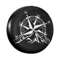 thumbnail image 1 of Custom Compass With World Map Spare Wheel Tire Cover for Suzuki Cardinal Points Of Earth Vehicle Accessories 14" 15" 16" 17", 1 of 5