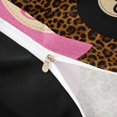 thumbnail image 4 of Castle Fairy Leopard Print Billiards Duvet Cover Queen, Sport Theme Queen Bedding, Pink Brown Black,Black Reversible,3-Piece,1 Duvet Cover and 2 Pillowcases, 4 of 6