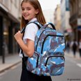 thumbnail image 4 of CHAQLIN Shark Print Lightweight Backpack for School Scuola, Large Capacity Padded Straps 600D Polyester School Bag, 4 of 7