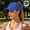 Blue, variant on Womens Ponytail Ventilated Baseball Cap with Perforated Crown for Summer Morning Jog Gym Session Dog Park Walk Quick Dry Sweat Wicking Anti-UV Sports Headwear Gray