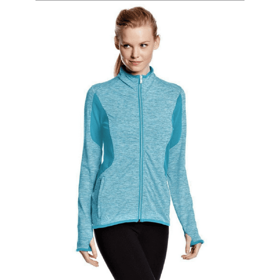 Adidas Golf Women's Mixed Media Jacket, Solar Blue/White, Sz. Small