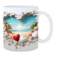 thumbnail image 1 of Fiudx Ofertas y liquidaciones Taza de cerámica con marca de café y té para el día de San Valentín, 1 of 1