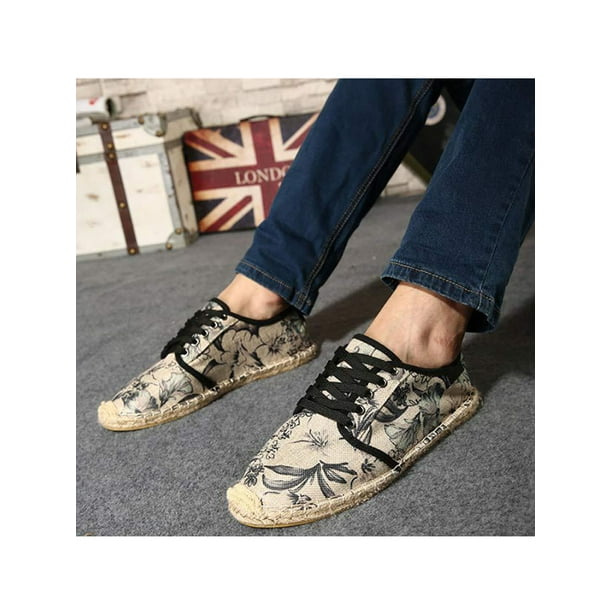 Mens canvas sales shoes espadrille