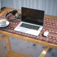 thumbnail image 3 of Long Mouse Pads for Desk,Red Christmas Reindeer Pattern Desk Mats on Top Of Desks, Desk Mouse Pad Extra Large with 3mm Non-Slip Base and Stitched Edge for Gaming,Office,Work,Home 35.4x15.7in, 3 of 5