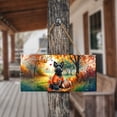 thumbnail image 4 of Hello Fall Scottish Terrier Football Welcome Autumn with Leaves Pumpkins Landscape Wood Sign Scottie Dog Lover Gifts Hanging Wall Home Decor - 00012, 4 of 5