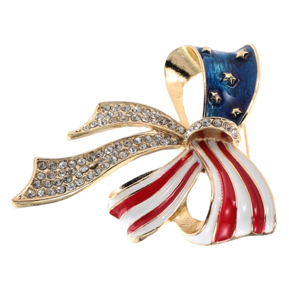 Masteelf  American Flag Brooch President Pin Hat Patriotic Jewelry Man