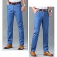 thumbnail image 4 of Mens Baggy Jeans Relaxed Fit Straight Leg Jeans Summer Denim Pants, 4 of 8