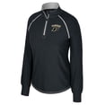 thumbnail image 2 of Women's Colosseum Black Purdue Boilermakers Bikram Raglan Quarter-Zip Top, 2 of 3