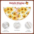 thumbnail image 3 of Sikiie Artistic Marble Pattern Sunflower Nativity Christmas Tree Skirt, Jesus Christian Winter Holiday Tree Mat Decoration(30-48IN)30", 3 of 6
