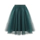 thumbnail image 1 of Karight Women Tutu Skirts High Waisted Knee Length Layered Party Midi Skirt Plus Size Tulle Dress Fashion Outfits, 1 of 2