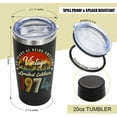 thumbnail image 3 of 50th Birthday Gifts For Men Women | Unique 1974 50th Birthday Gifts For Men Women | Gifts For Men Women Turning 50 | 50 Year Old Gifts For Men, Women, Mom, Dad, Grandparents, Friend 20oz Tumbler, 3 of 6
