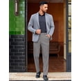 thumbnail image 5 of COOFANDY Mens Casual Formal Pant Fitted Business Suit Pant Stretchy Dress Slack, 5 of 6