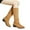 Yellow, variant on Lovskoo 2024 Women's Cowboy Boots Horse Riding Middle Mid Calf Boots Fall/Winter Thick Heel Slim Knight Boots Knee Length Slim Boots Yellow