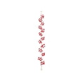 thumbnail image 2 of Artificial Christmas Berry Rattan Decorative Wrapping 1 Meter - Plastic Indoor Holiday Decor with Berry Clusters for Mantels, Windows and Doorways Red, 2 of 6