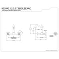 thumbnail image 2 of Kingston Brass KS2446BEX Essex Bridge Kitchen Faucet, Polished Nickel, 2 of 4