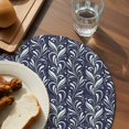 thumbnail image 3 of Vintage Floral Round 15 Inch Placemats Set of 4, Spring Country Botanical Flowers Simple HeatResistant Non Slip Place Mats for Dining Table, Wipeable Braided Kitchen Table Mats for Housewarming, 3 of 9