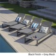 thumbnail image 2 of Noble House Modesta Aluminum Patio Chaise Lounge Set in Black/Gray (Set of 4), 2 of 42